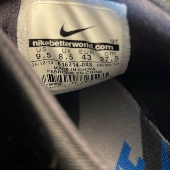 Nike Air Max Black Blue with Liner - Picture 4 of 6